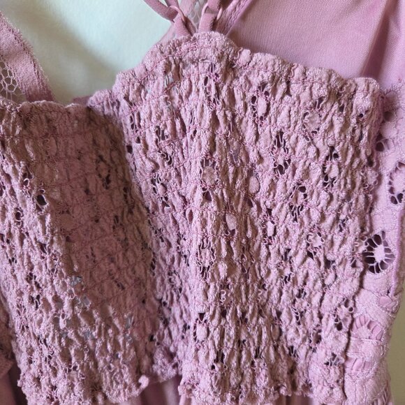 NWT ZENANA BOUTIQUE PINK LACED BRALETTE MINI DRESS SIZE LARGE - Picture 11 of 16